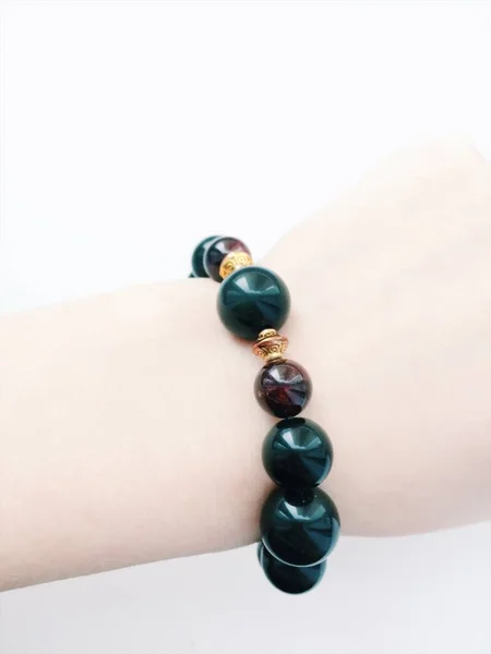 Boho Intention Bracelets Браслет Зроблений Природних Каменів Ювелірні Вироби — стокове фото