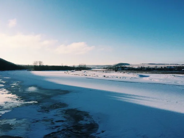 冬の風景 色の風景写真 — ストック写真