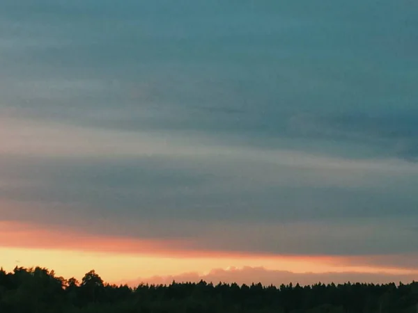 Natürliche Hintergründe Farbe Landschaft Sonnenuntergang Himmel Textur Hintergrund — Stockfoto