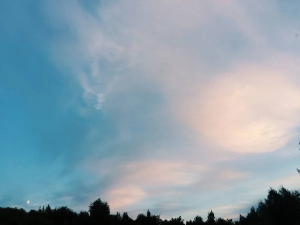 Naturliga Bakgrunder Färg Landskap Solnedgång Himmel Konsistens Bakgrund — Stockfoto