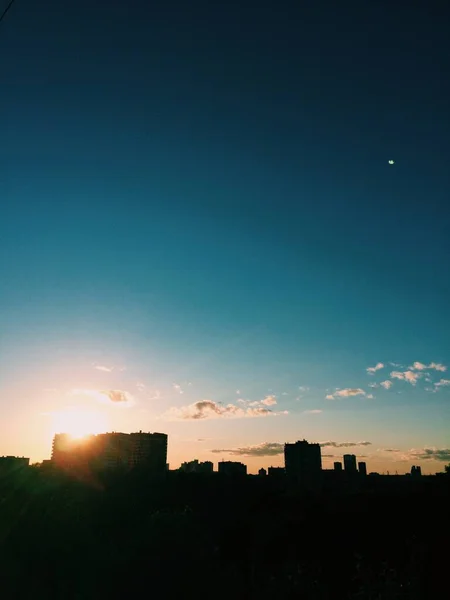 Fundos Naturais Paisagem Cor Céu Por Sol Fundo Textura — Fotografia de Stock