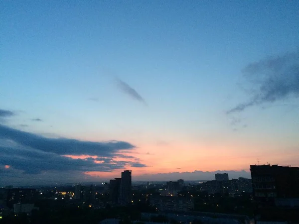 自然の背景 色の風景 夕焼け空 質感の背景 — ストック写真