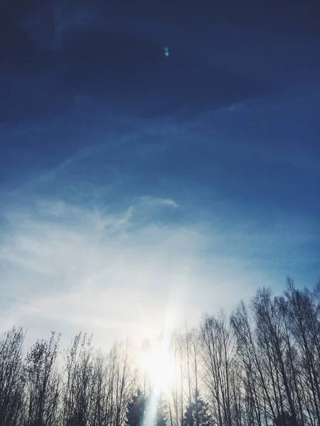 Fundos Naturais Paisagem Cor Céu Por Sol Fundo Textura — Fotografia de Stock