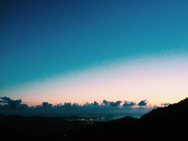 Fundos Naturais Paisagem Cor Céu Por Sol Fundo Textura — Fotografia de Stock