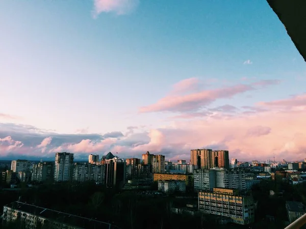 Fundos Naturais Paisagem Cor Céu Por Sol Fundo Textura — Fotografia de Stock