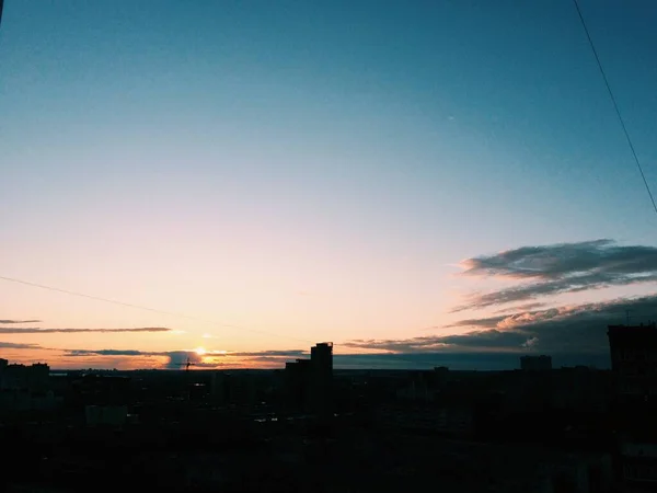 Natürliche Hintergründe Farbe Landschaft Sonnenuntergang Himmel Textur Hintergrund — Stockfoto