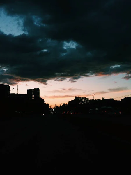 Fundos Naturais Paisagem Cor Céu Por Sol Fundo Textura — Fotografia de Stock