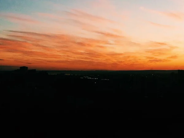 Natürliche Hintergründe Farbe Landschaft Sonnenuntergang Himmel Textur Hintergrund — Stockfoto