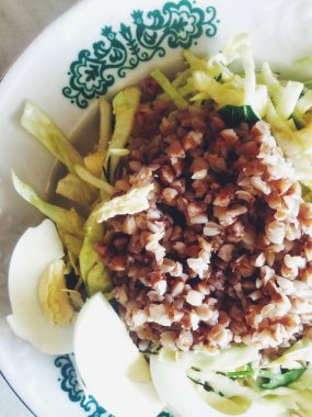 Lezzetli yemek fotoğrafları, soyut arka plan.