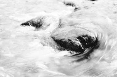 Siyah ve beyaz su dokusu, su arka planı, doğal arkaplan