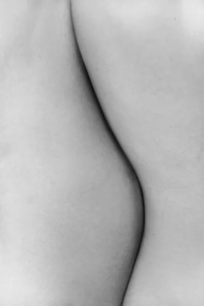 Güzel Bir Kızın Vücudu Moda Sanat Otantik Siyah Beyaz Fotoğraf — Stok fotoğraf