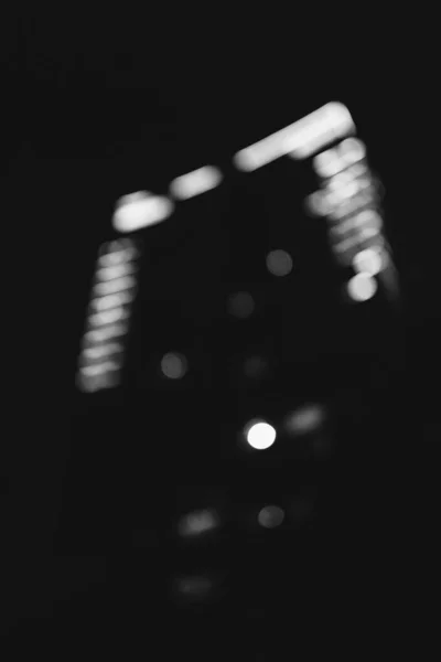 Ночная Городская Жизнь Дефокусе Фоновый Эффект Города Боке — стоковое фото