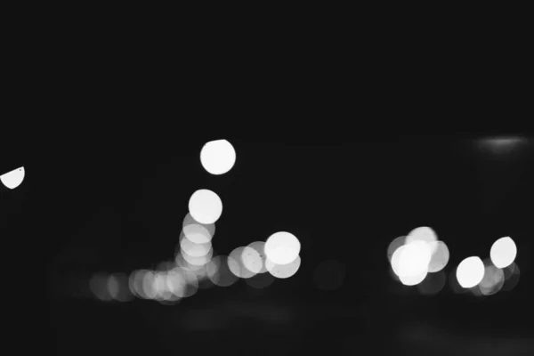 Night City Life Defocus Bokeh Urban City Background Effect — Stock Photo, Image