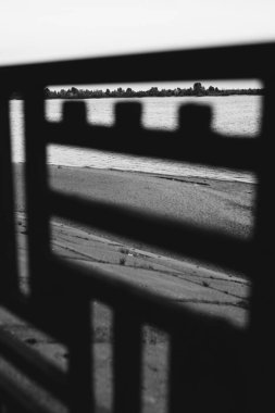 Şehir geometrisi, modern mimari, soyut ve ilham verici mimari tasarım. Sanatsal resim ve bakış açısı