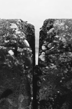 Şehir geometrisi, modern mimari, soyut ve ilham verici mimari tasarım. Sanatsal resim ve bakış açısı