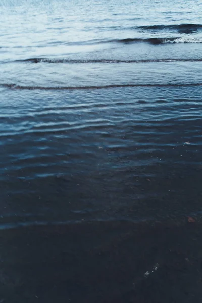 Paisagem Cor Foto Água Ondas Reais Maré Mar — Fotografia de Stock