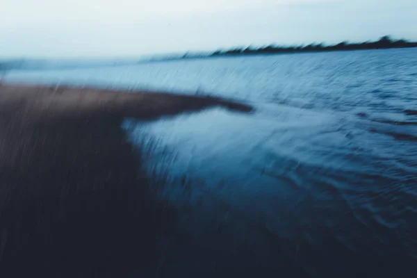 Paisagem Cor Foto Água Ondas Reais Maré Mar — Fotografia de Stock