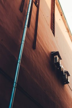 Şehir geometrisi, modern mimari, soyut ve ilham verici mimari tasarım. Sanatsal resim ve bakış açısı