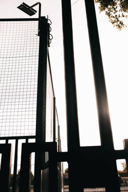 Şehir geometrisi, modern mimari, soyut ve ilham verici mimari tasarım. Sanatsal resim ve bakış açısı