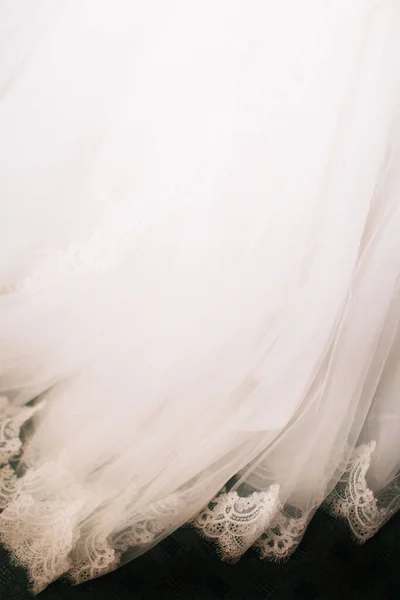 Bella Sposa Abito Sposa Lusso Mattina Del Matrimonio — Foto Stock