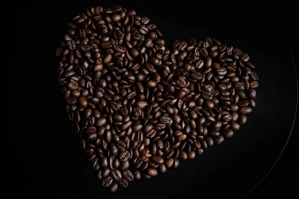 Stilleven Van Koffiebonen Foto Koffie Textuur Mooie Achtergrond Voor Tekst — Stockfoto