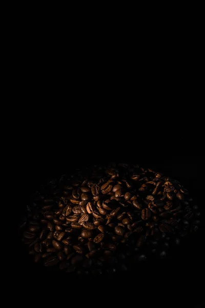 Fremdeles Liv Kaffebønner Fargebilde Kaffekonstruksjon Vakker Bakgrunn Tekst – stockfoto