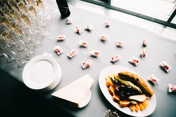 Wedding Party Table Delicacies Food Celebration — Stock Photo, Image