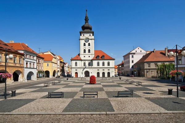 Plaza Ciudad Zatec República Checa —  Fotos de Stock