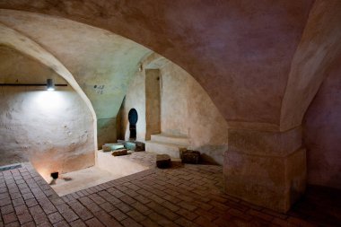 Zatec Town, Çek Cumhuriyeti - iç Zatec şehirde eski Castle.