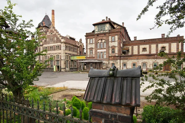 Eski Bira Fabrikasında Zatec Kasaba Çek Cumhuriyeti — Stok fotoğraf