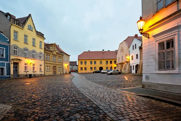 仍然是扎泰茨镇的街道 捷克共和国 — 图库照片