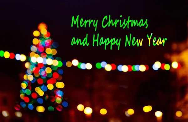 Antecedentes Navidad Con Escritura Feliz Navidad Feliz Año Nuevo — Foto de Stock