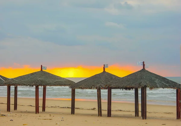 deniz, İsrail, Ashdod üzerinden günbatımı
