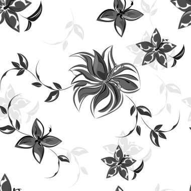 Vektör arka plan çiçekler seamless modeli