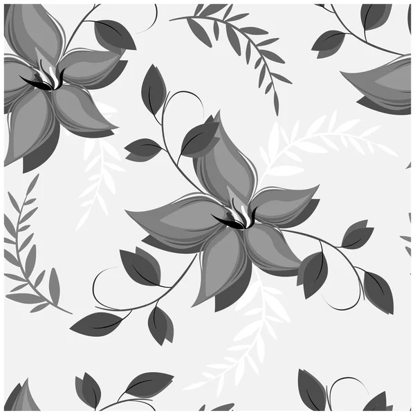 Vector abstracto fondo flores patrón sin costura — Vector de stock
