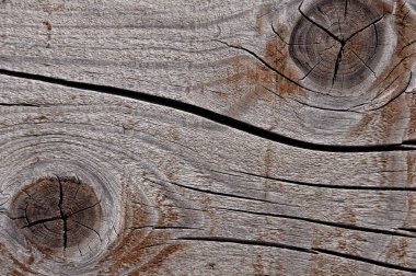düğümve büyüme halkaları ile gri yıpranmış ahşap doku
