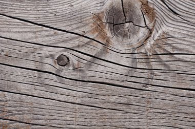 düğümve büyüme halkaları ile gri yıpranmış ahşap doku