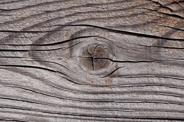 düğümve büyüme halkaları ile gri yıpranmış ahşap doku