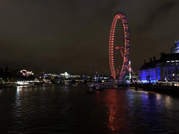 Londres Olho Por Noite — Fotografia de Stock