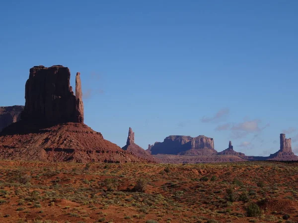 Uma Formação Rochas Monument Valley — Fotografia de Stock