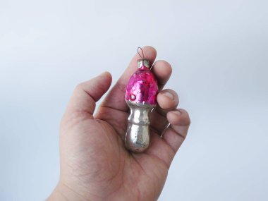 El Noel ağacı oyuncak, el Noel oyuncak, cam oyuncak, cam, dekoratif cam, yeni yıl, yılbaşı, yılbaşı ağacı, Noel topu, bağbozumu, Sovyet Vintage, baş stok görüntü, nostalgishop