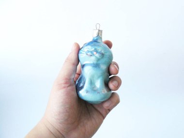 Noel ağacı oyuncak, el Noel oyuncak, cam oyuncak, cam, dekoratif cam, yeni yıl, yılbaşı, Noel ağacı, yılbaşı topu, bağbozumu, Sovyet Vintage, baş stok görüntü, nostalgishop