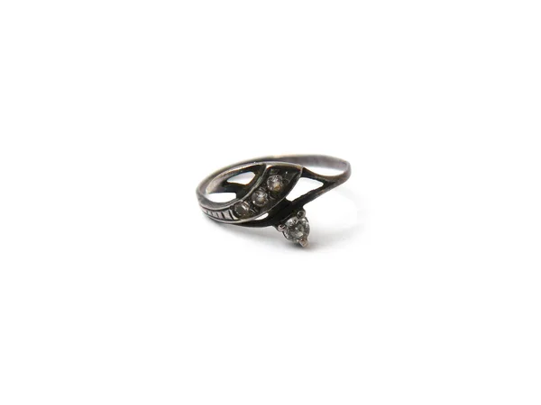 Bague Bague Antique Vieille Bague Bague Vintage Bague Argent Bague — Photo