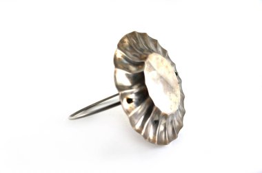 Şeker şeker elinde, şeker, şeker şeker, mavi şeker kase, cam şeker tutucu, yakın çekim, beyaz arka plan, Sovyet vintage, kapak, kapak, Metal desen, sap kafası stok görüntü, olmadan ile Nostalgishop