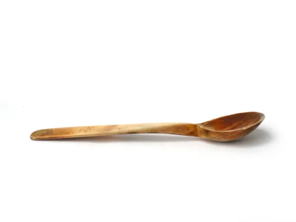 Vintage Wooden Spoon Russian Antiquity Soviet Vintage Large Spoon Old — Stock Photo, Image