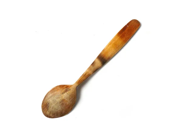 Vintage Wooden Spoon Russian Antiquity Soviet Vintage Large Spoon Old — Stock Photo, Image