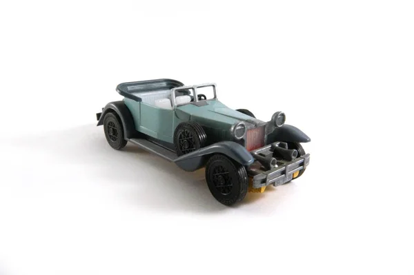 Spielzeug Kinderspielzeug Spielzeugauto Modellauto Buntes Auto Kleinwagen Plastikauto Oldtimer Spielzeug — Stockfoto