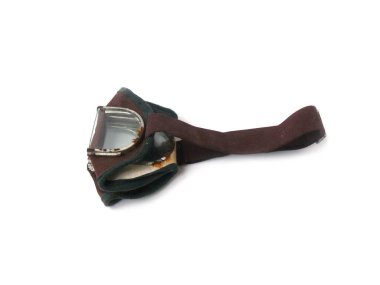 Maske, Motosiklet Gözlük, Sürücü gözlükleri, eski gözlük, antik gözlük, antika maske, yakın çekim, beyaz arka plan, Sovyet Vintage, maske SSCB, maske Kaynakçı, aksesuarlar için bisikletçiler, sap kafası stok görüntü, Nostalgishop motosiklet