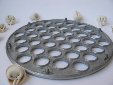 Hamur tatlısı, pik demir hamur tatlısı, gri, köfte, hamur için bir modelleme hamur tatlısı, Sovyet hamur tatlısı, Vintage, yüksek toplum, SSCB, gri beyaz, yakın çekim, beyaz arka plan, sap kafası stok görüntü, Nostalgishop üzerine