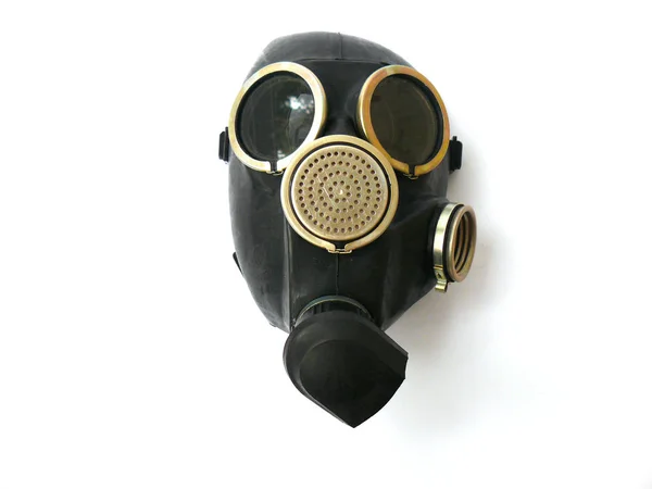 Gas mask, Military mask, Old mask, Protective mask, Gray gas mask, Black gas mask, Beige gas mask, White background, Close-up, Soviet army, Soviet vintage, USSR, Soviet antiques,  headstock stock image, Nostalgishop